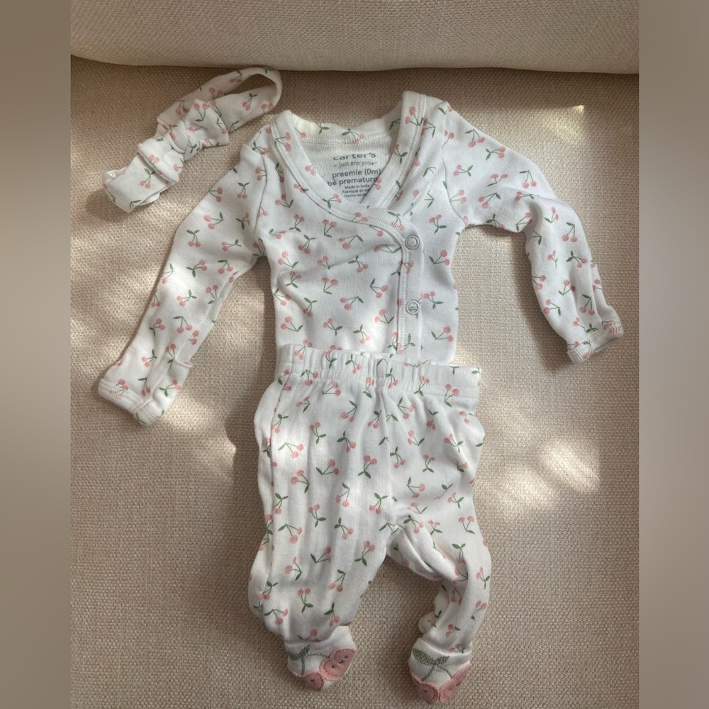 Washed, never worn preemie outfit